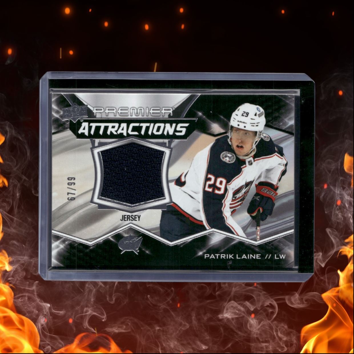 2022-23 Upper Deck Premier Patrik Laine Attractions Jersey 67/99 #PA-PL