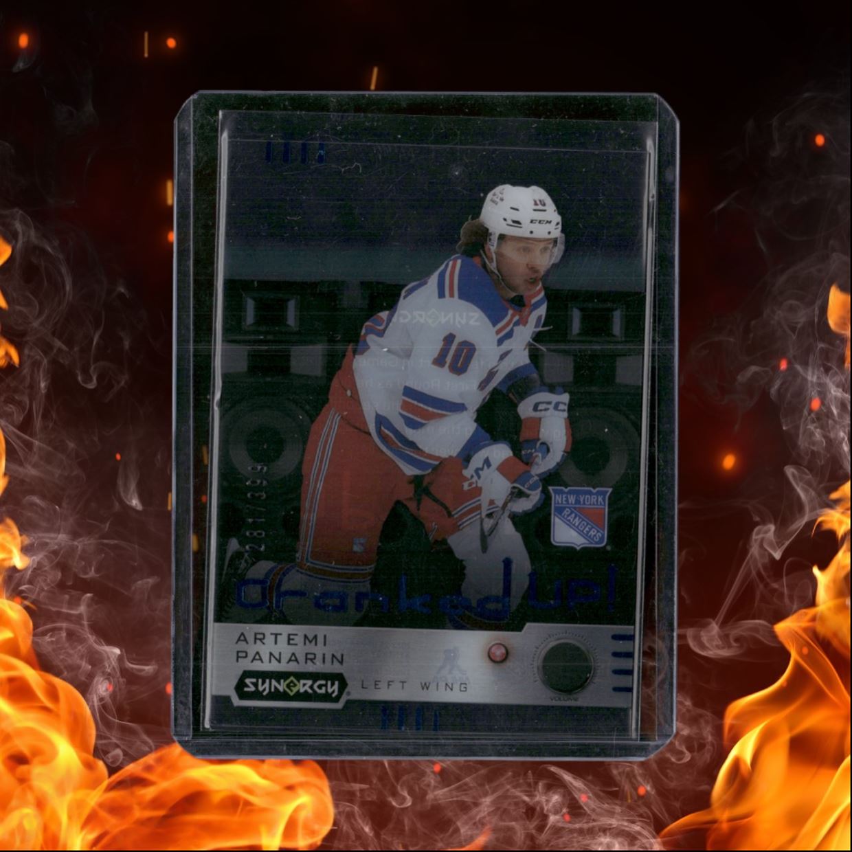 2023-24 Upper Deck Synergy Artemi Panarin Cranked Up! Blue 281/399 #CR-AP
