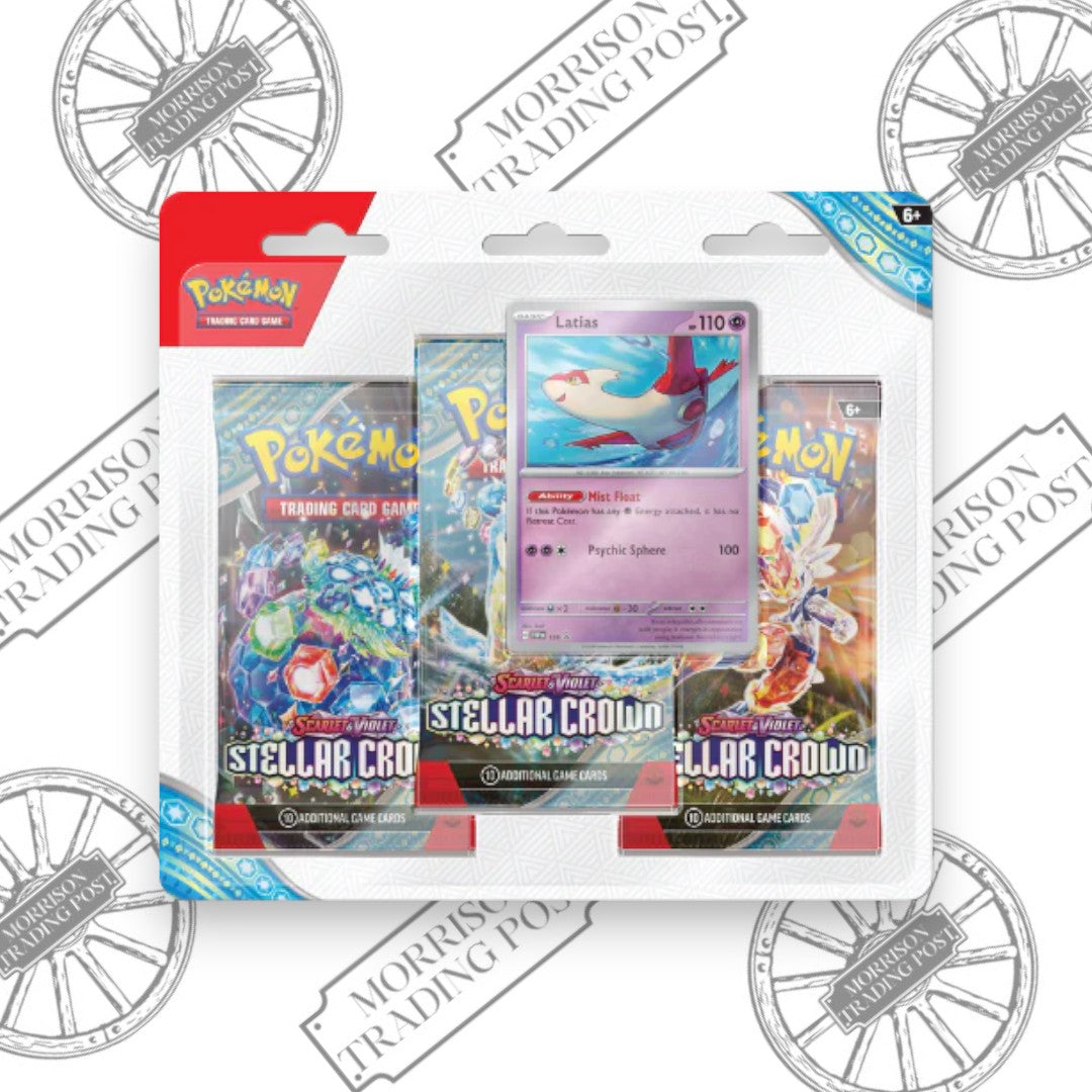 Pokemon Scarlet & Violet Stellar Crown 3-Pack Blister