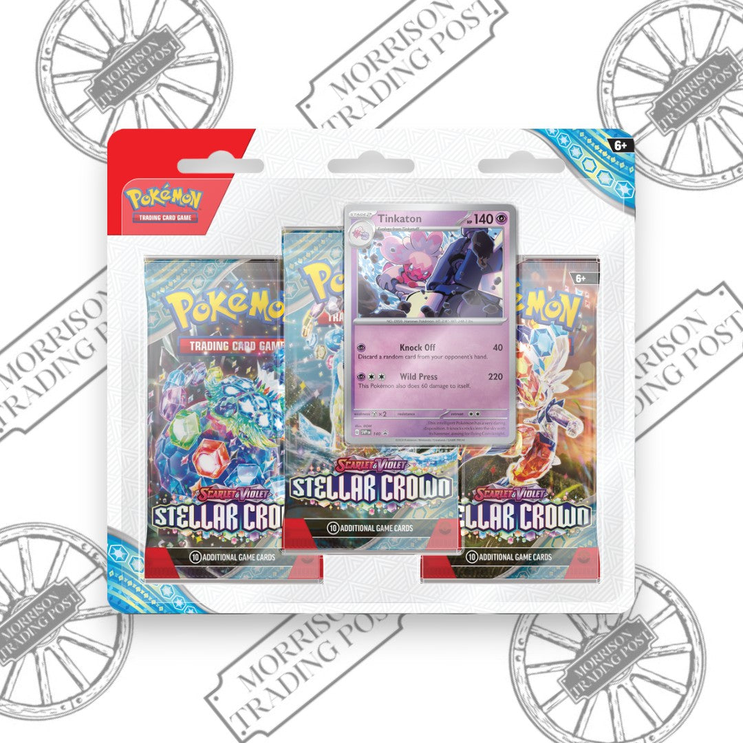 Pokemon Scarlet & Violet Stellar Crown 3-Pack Blister