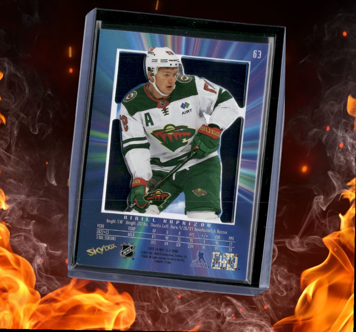 2023-24 SkyBox EX 2000 Kirill Kaprizov (C) #63