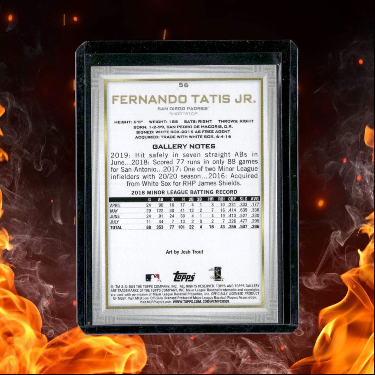 2019 Topps Gallery Fernando Tatis Jr. Rookie #56