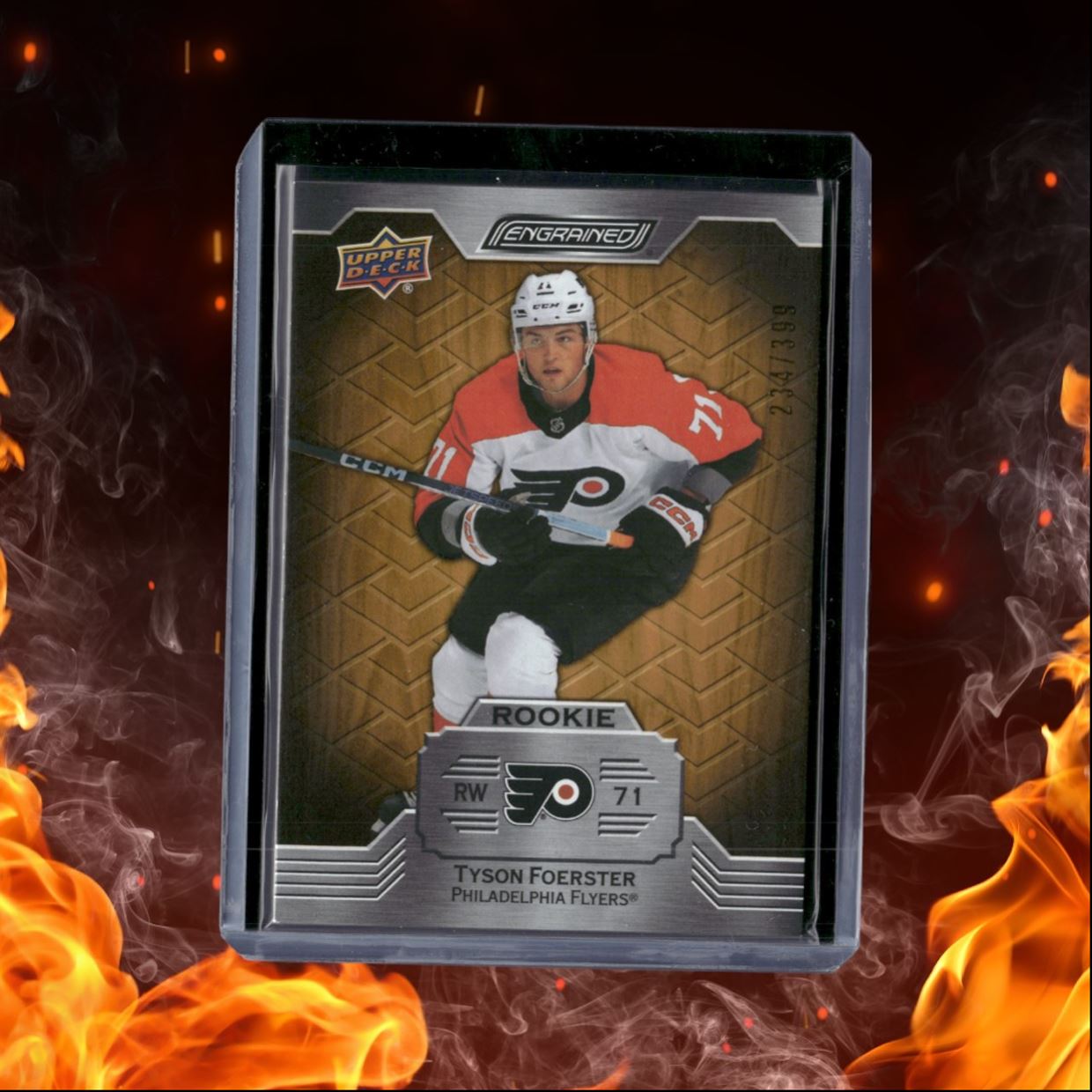 2023-24 Upper Deck Engrained Tyson Foerster Oak Rookie 234/399 #114