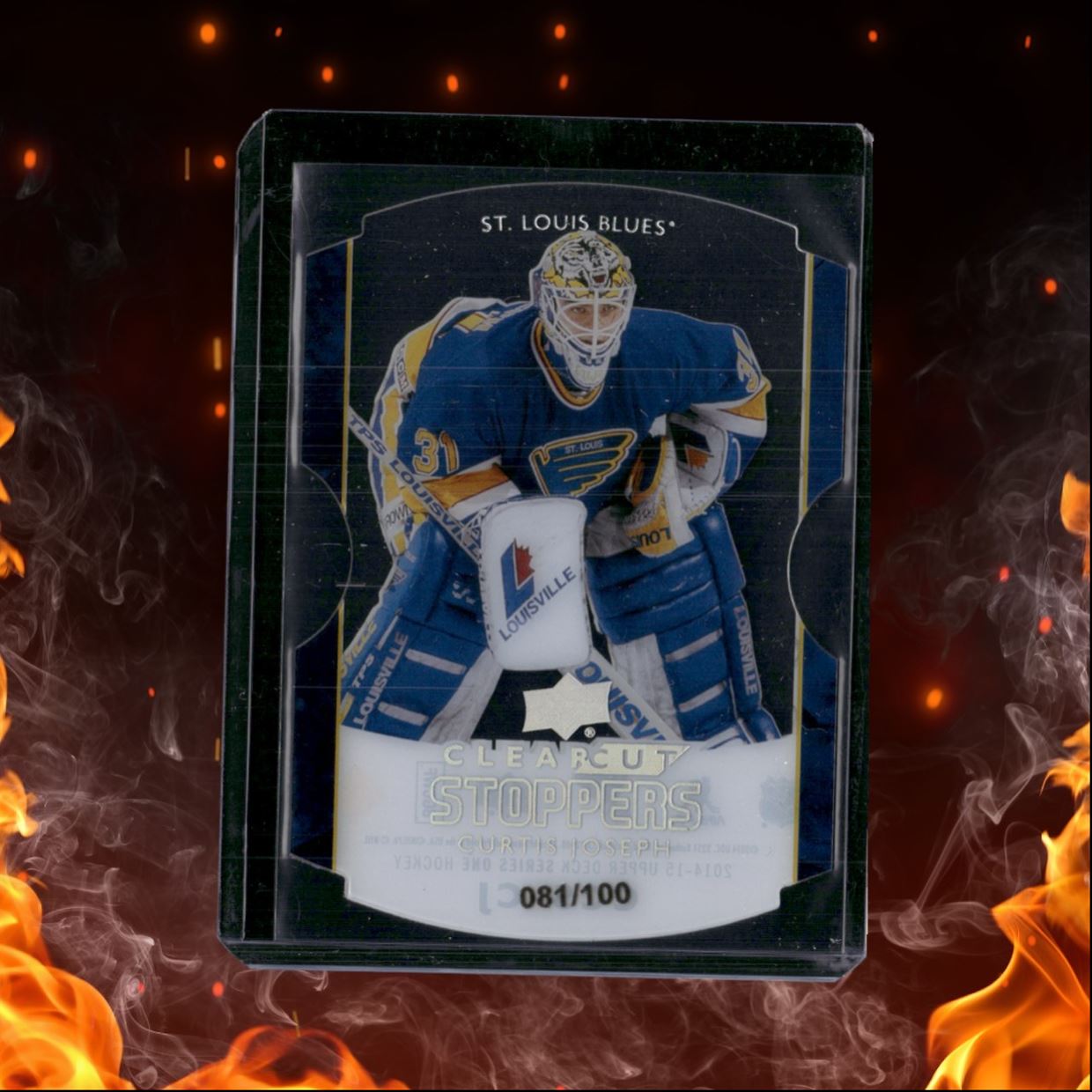 2014-15 Upper Deck Curtis Joseph Clear Cut Stoppers #CCS-CJ
