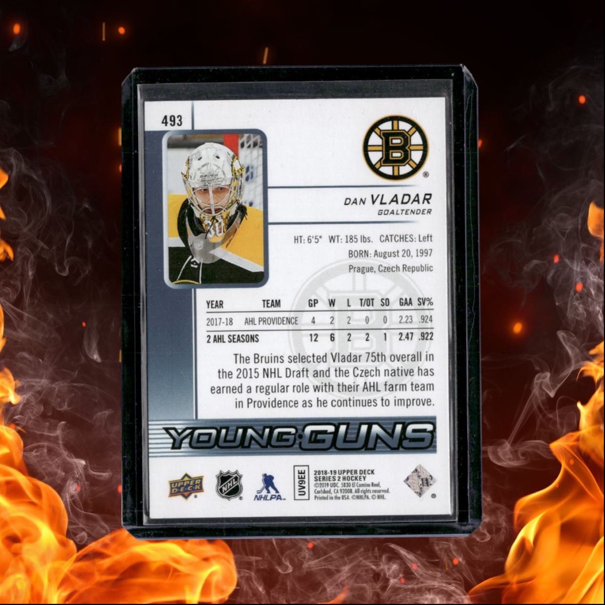 2018-19 Upper Deck Dan Vladar Young Guns (A) Rookie #493