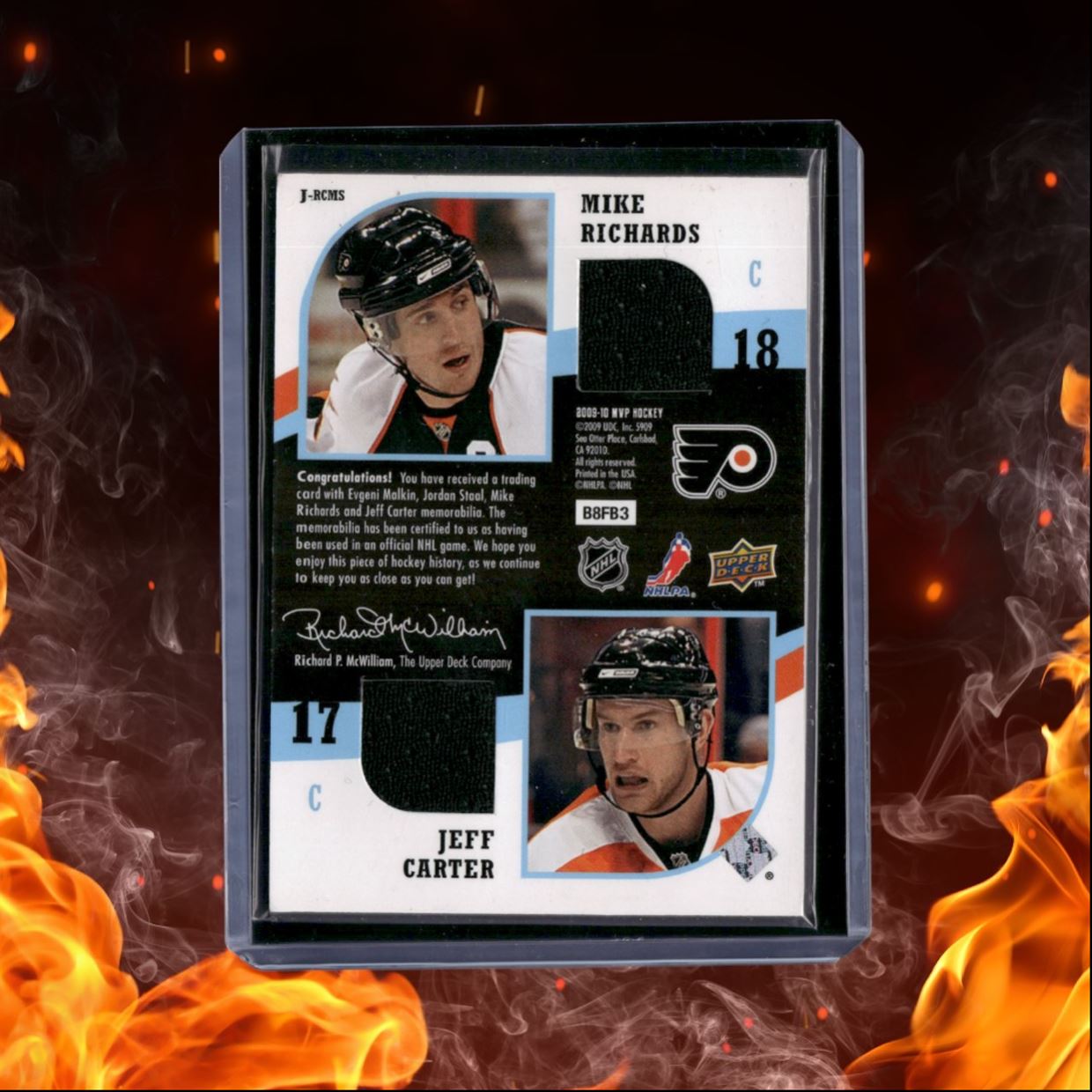 2009-10 Upper Deck MVP Richards / Carter/ Malkin / Staal Two on Two Jerseys