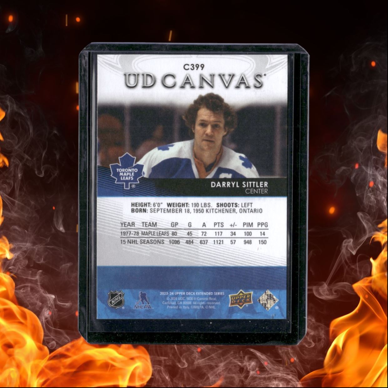2023-24 Upper Deck Darryl Sittler UD Retired Canvas Legends #C399
