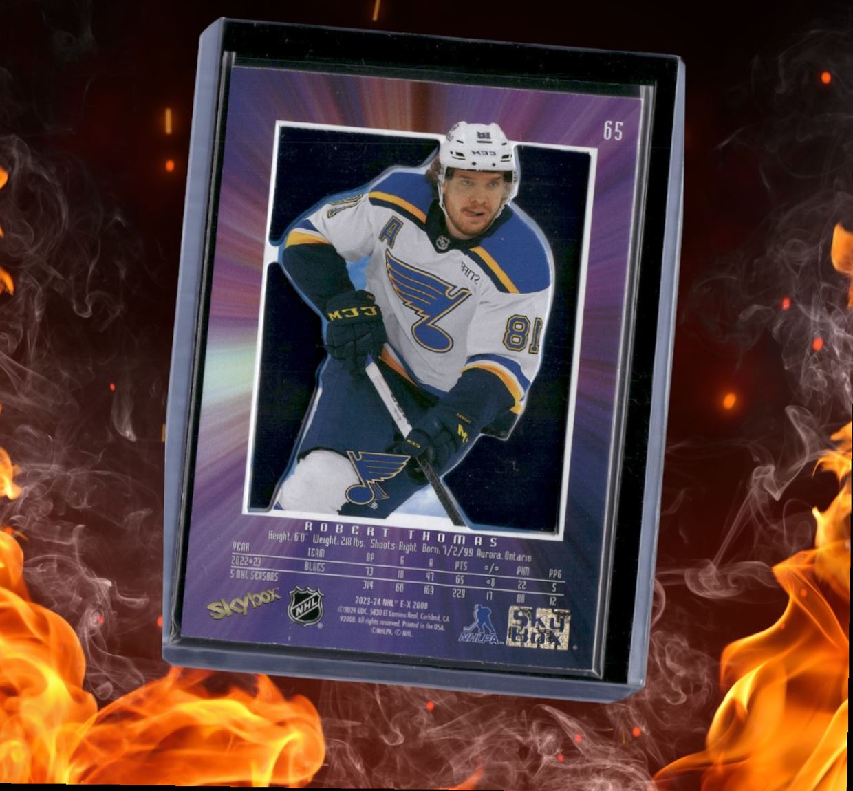2023-24 SkyBox EX 2000 Robert Thomas Credentials 356/499 #65