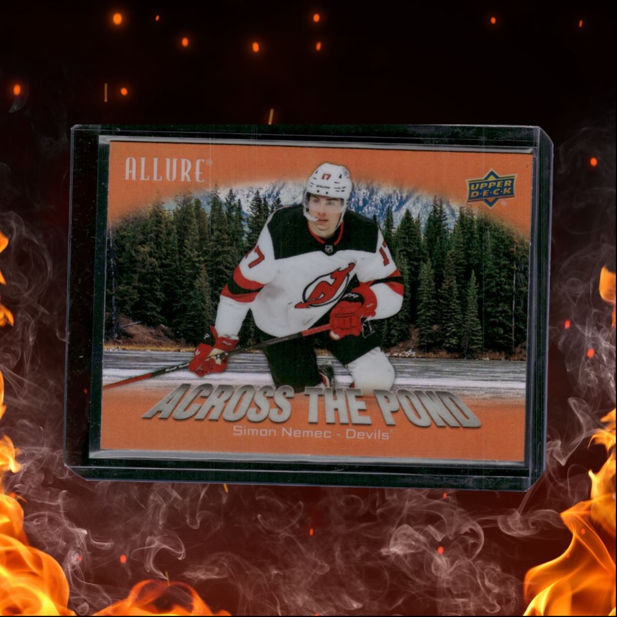 2024-25 Upper Deck Allure Simon Nemec Across the Pond Orange #ATP-8