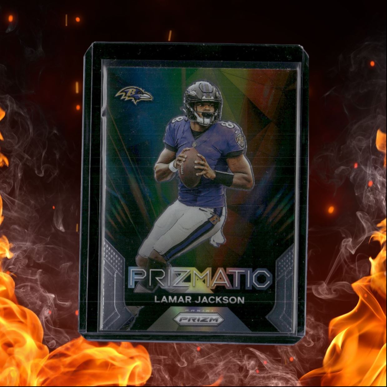 2023 Panini Prizm Lamar Jackson Prizmatic #12