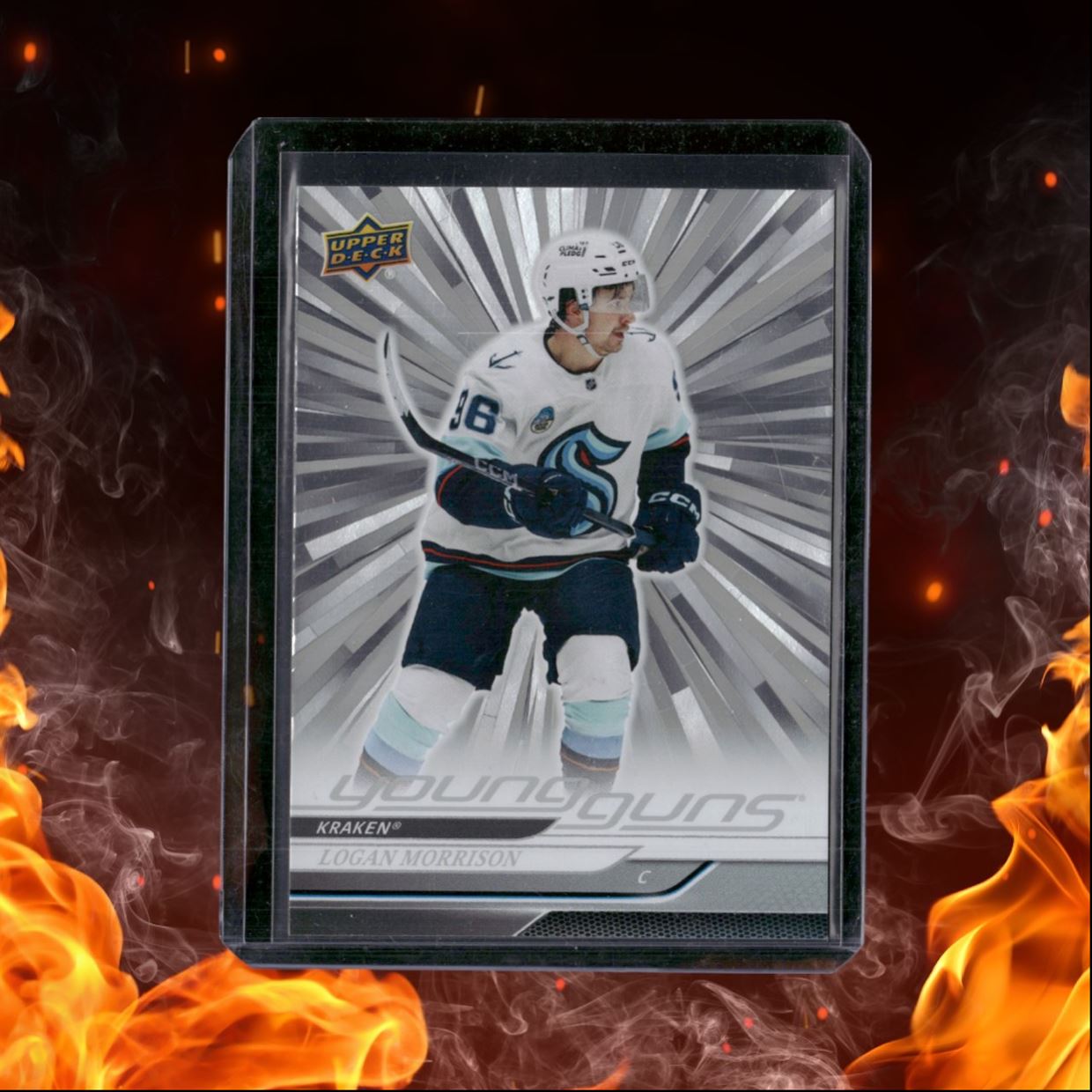 2024-25 Upper Deck Logan Morrison Outburst Silver Young Guns Rookie #469