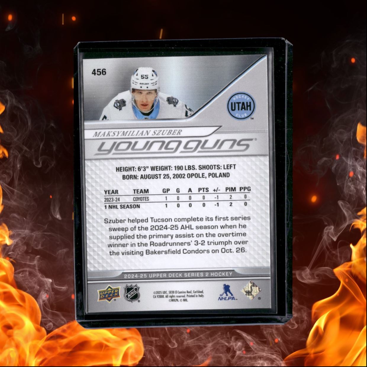 2024-25 Upper Deck Maksymilian Szuber Young Guns (C) Rookie #456