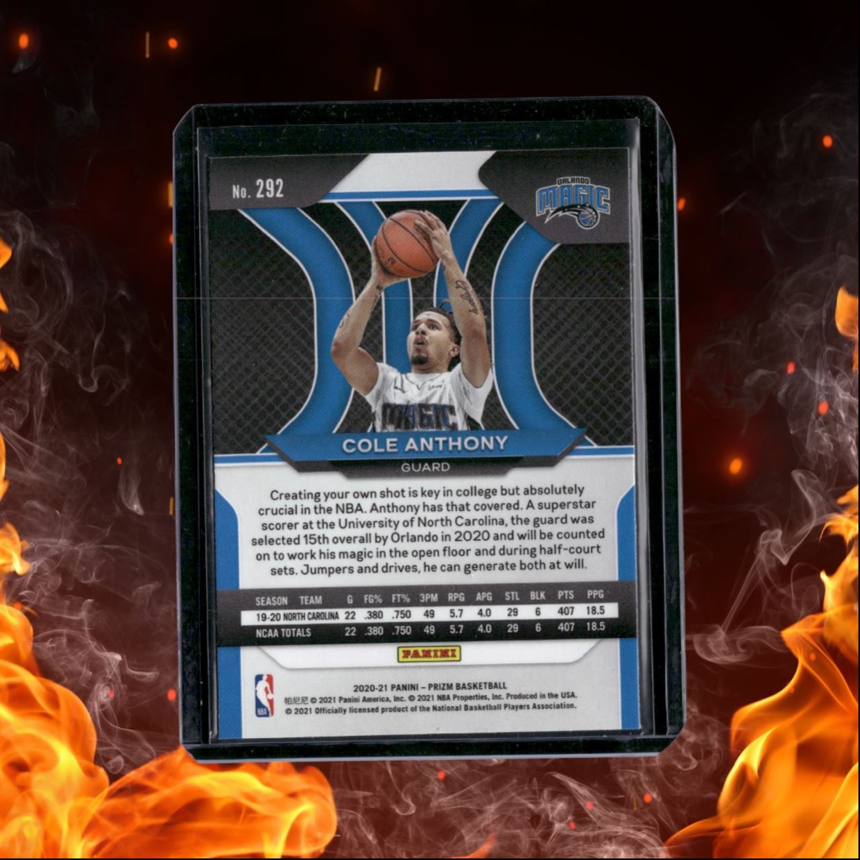 2020-21 Panini Prizm Cole Anthony (F) Rookie #292