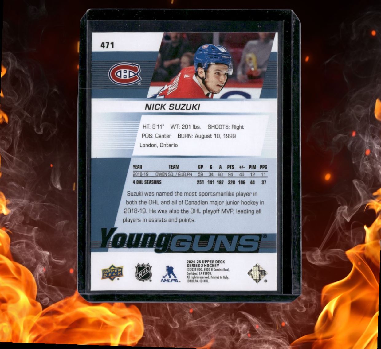 2024-25 Upper Deck Nick Suzuki Renewed Young Guns (B) #471