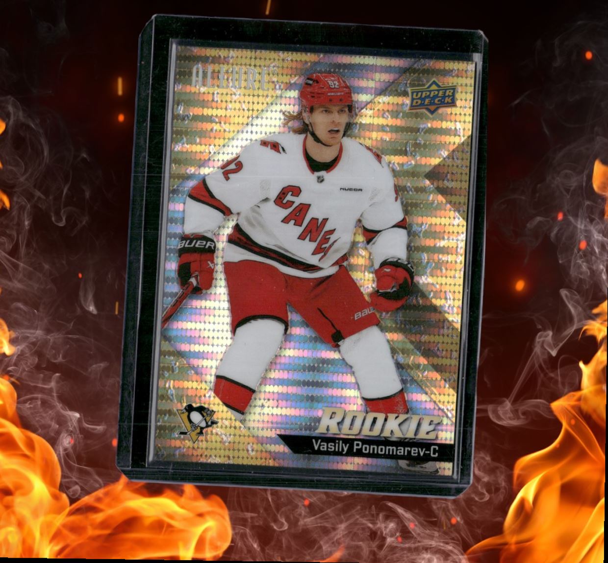 2024-25 Upper Deck Allure Vasily Ponomarev Gold Glitter Bomb Rookie #117