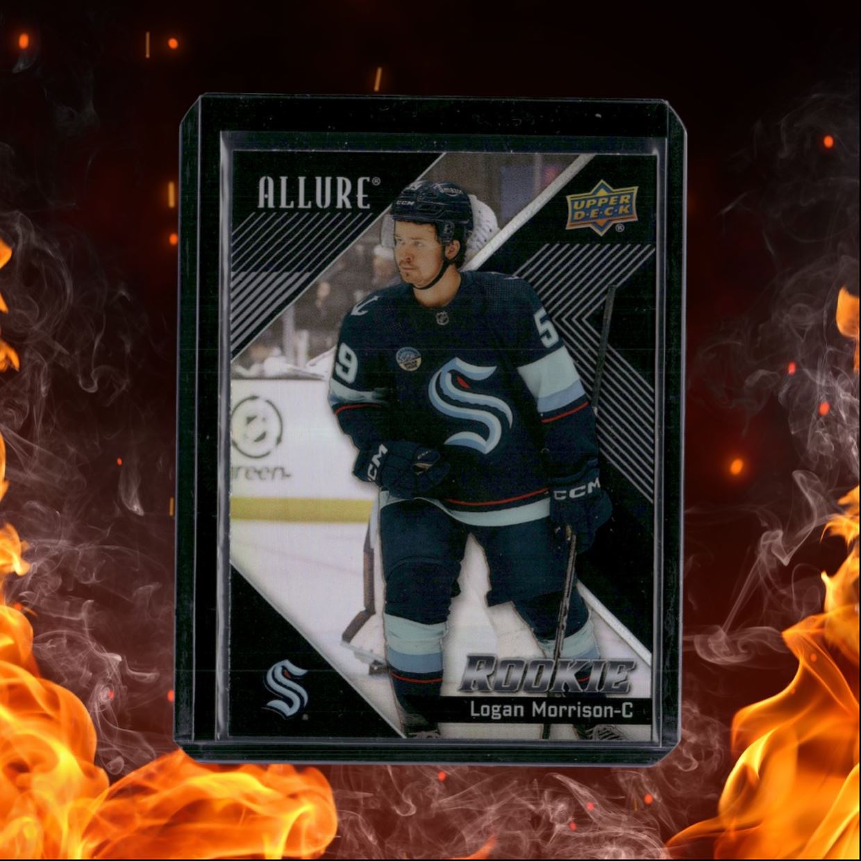 2024-25 Upper Deck Allure Logan Morrison Black Rainbow Rookie #123