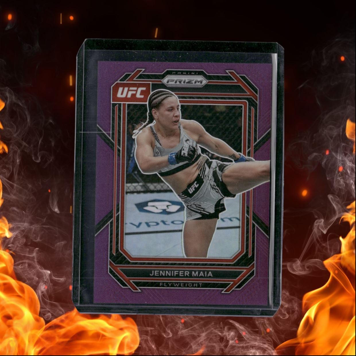 2023 Panini Prizm UFC Jennifer Maia Purple Prizm 074/149 #139