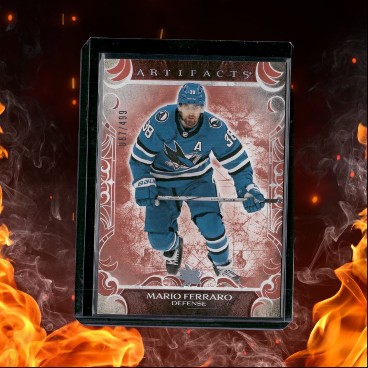 2024-25 Upper Deck Artifacts Mario Ferraro Ruby 087/499 #11
