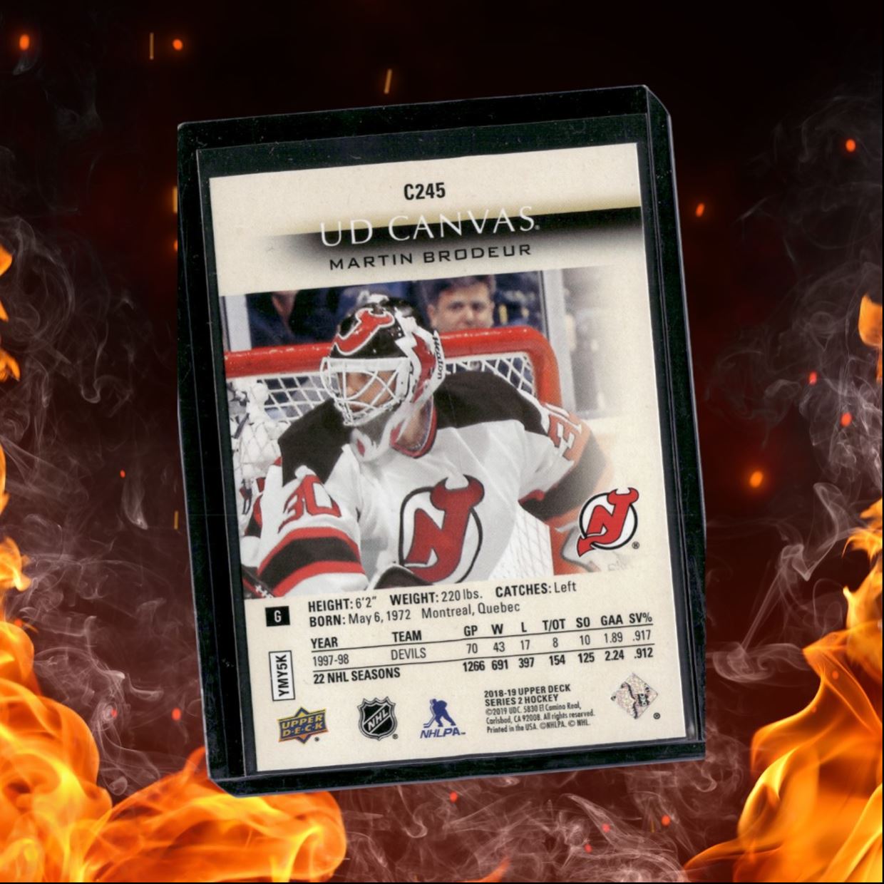 2018-19 Upper Deck Martin Brodeur UD Retired Canvas #C245