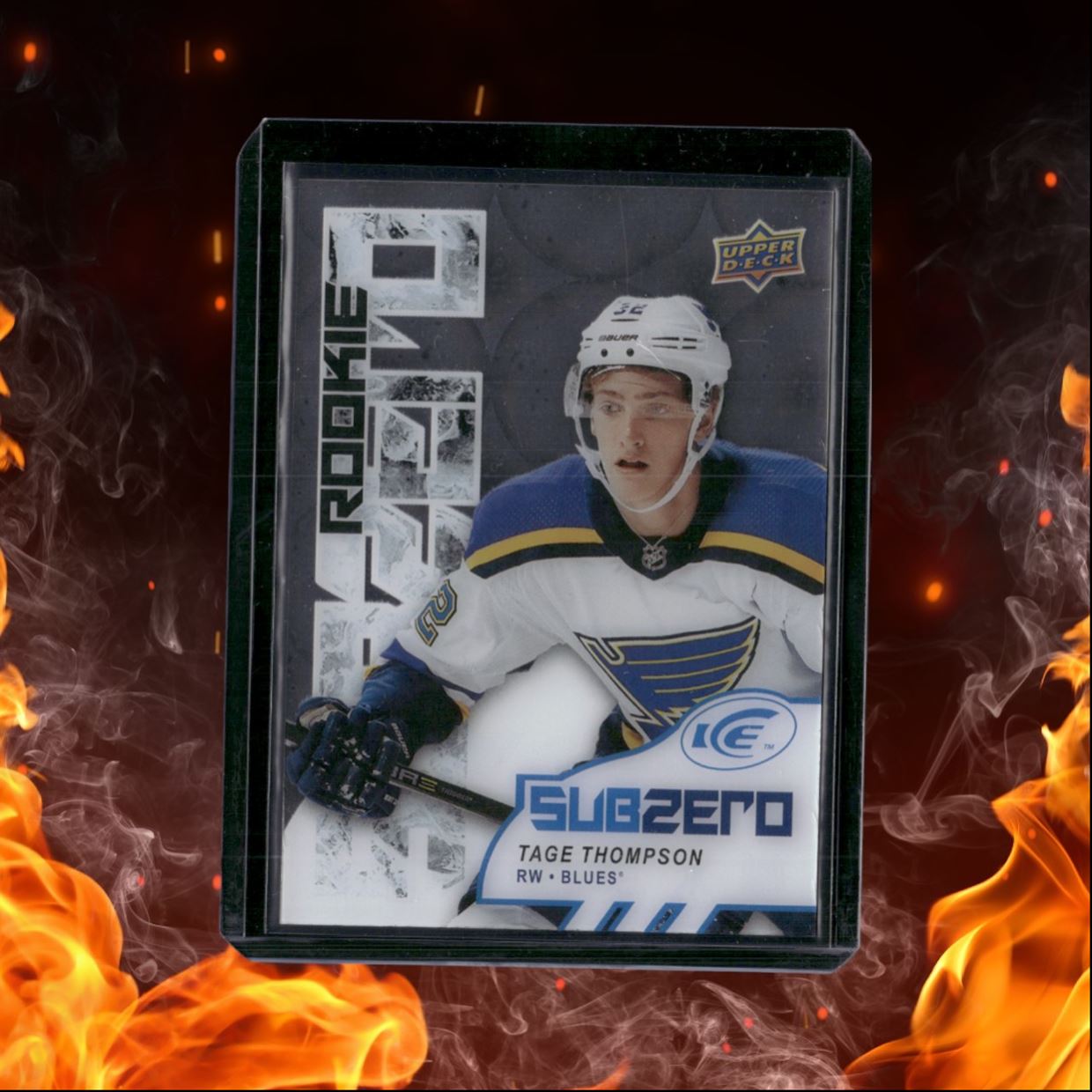 2017-18 Upper Deck ICE Tage Thompson Sub Zero Rookie #SZ-78