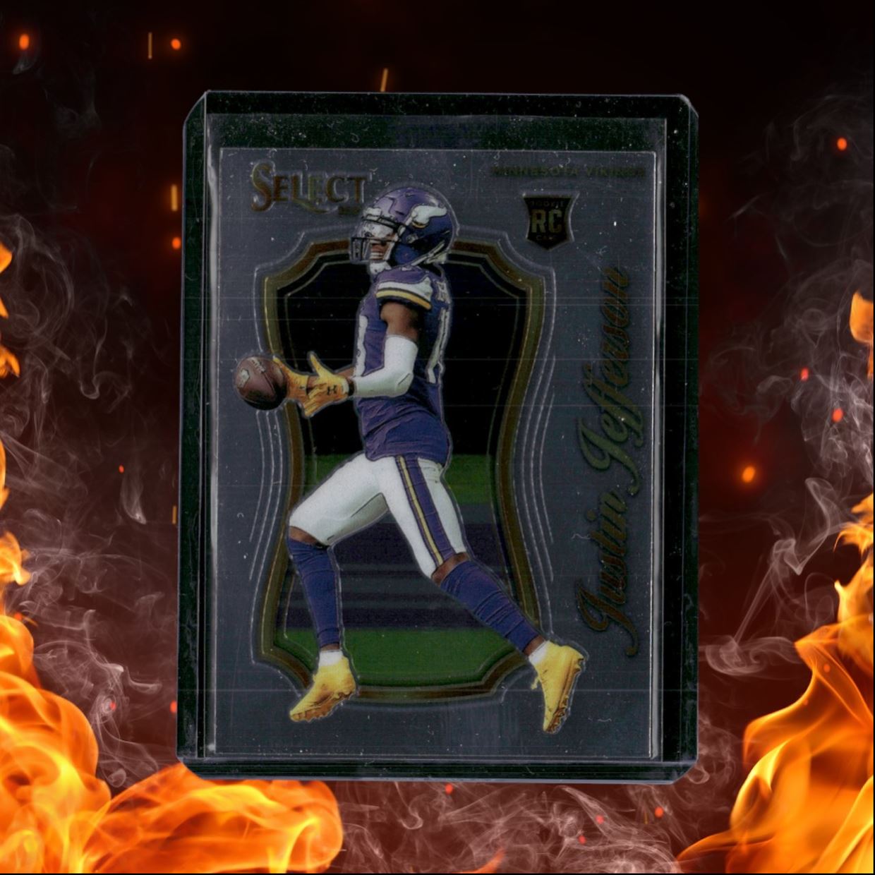 2020 Panini Select Justin Jefferson Select Certified Rookie #SCR-9