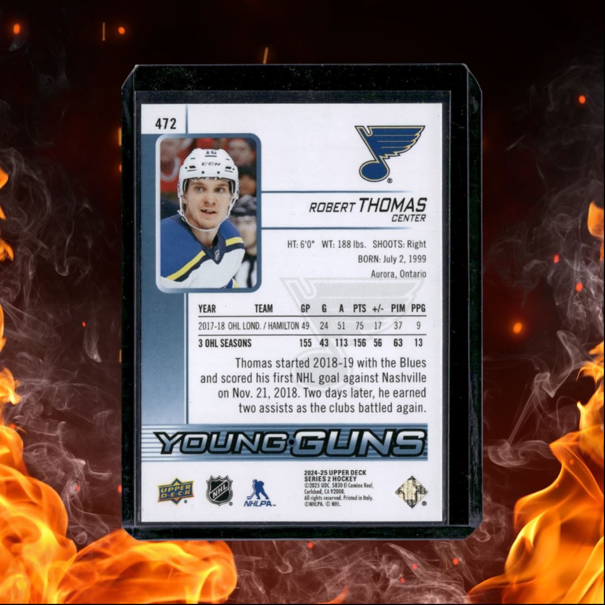 2024-25 Upper Deck Robert Thomas Young Guns Renewed #472