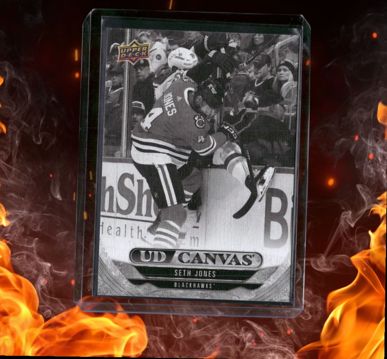 2024-25 Upper Deck Seth Jones Canvas Black & White SSP #C139