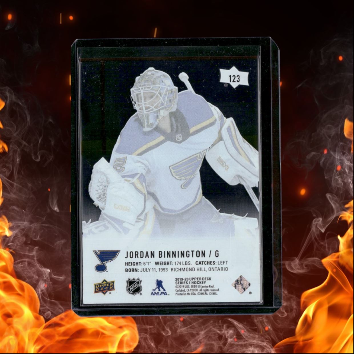 2019-20 Upper Deck Jordan Binnington Clear Cut SSP #6