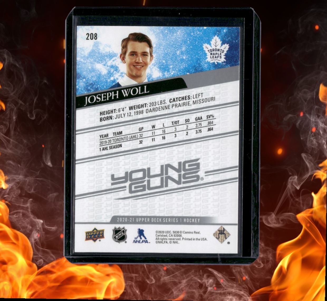 2020-21 Upper Deck Joseph Woll Young Guns (C) Rookie #208
