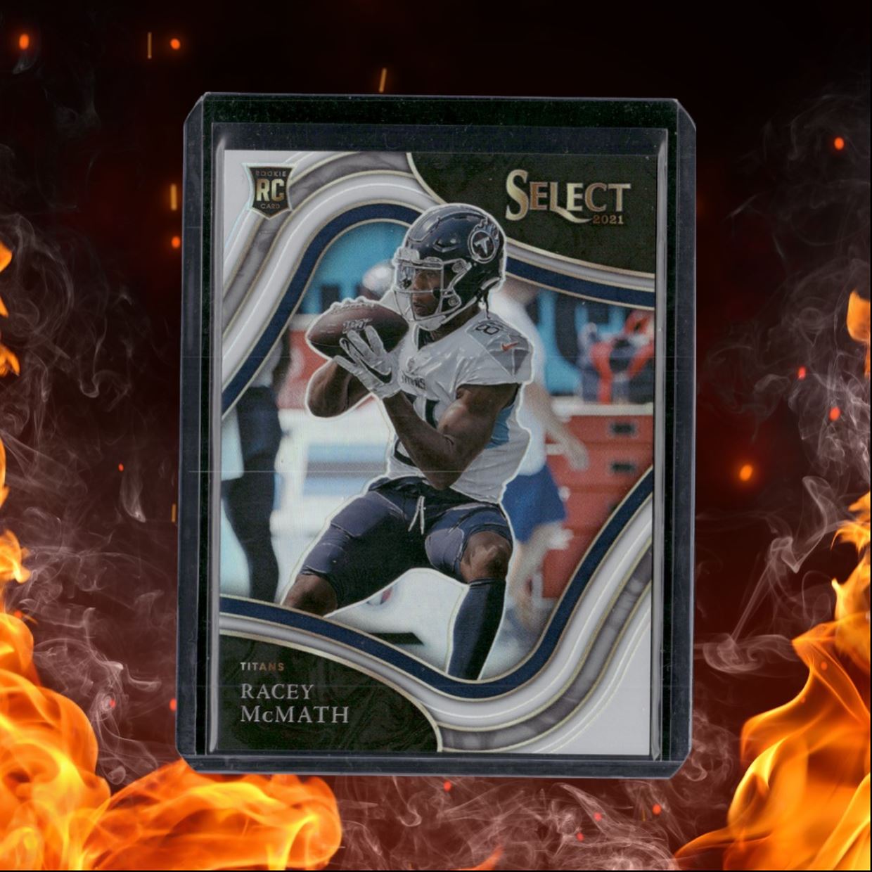 2021 Panini Select Racey McMath White Prizm Last Print Rookie 35/35 #396