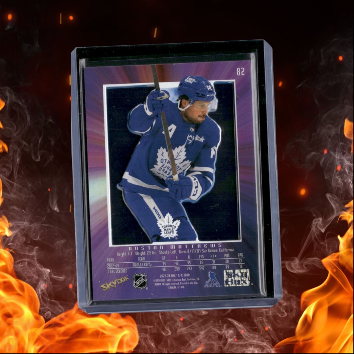 2023-24 SkyBox EX 2000 Auston Matthews (B) #82