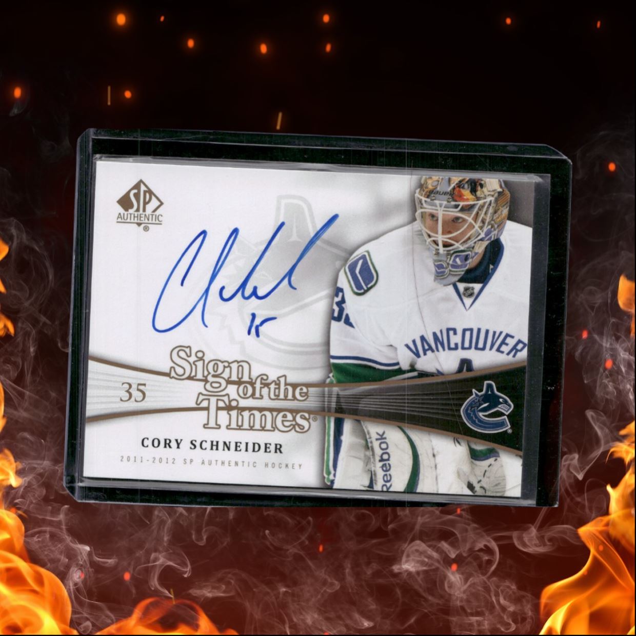 2011-12 SP Authentic Cory Schneider Sign of the Times Auto #SOT-CS