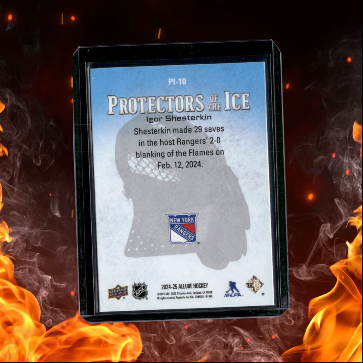 2024-25 Upper Deck Allure Igor Shesterkin Protectors of the Ice Red #PI-10