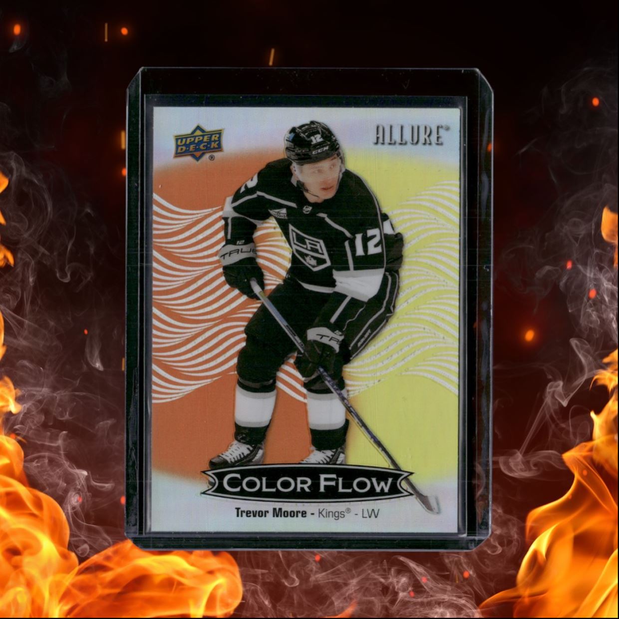 2024-25 Upper Deck Allure Trevor Moore Color Flow Orange Yellow #CFL-56