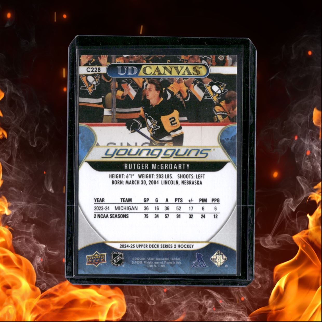 2024-25 Upper Deck Rutger McGroarty Canvas Young Guns Rookie #C228