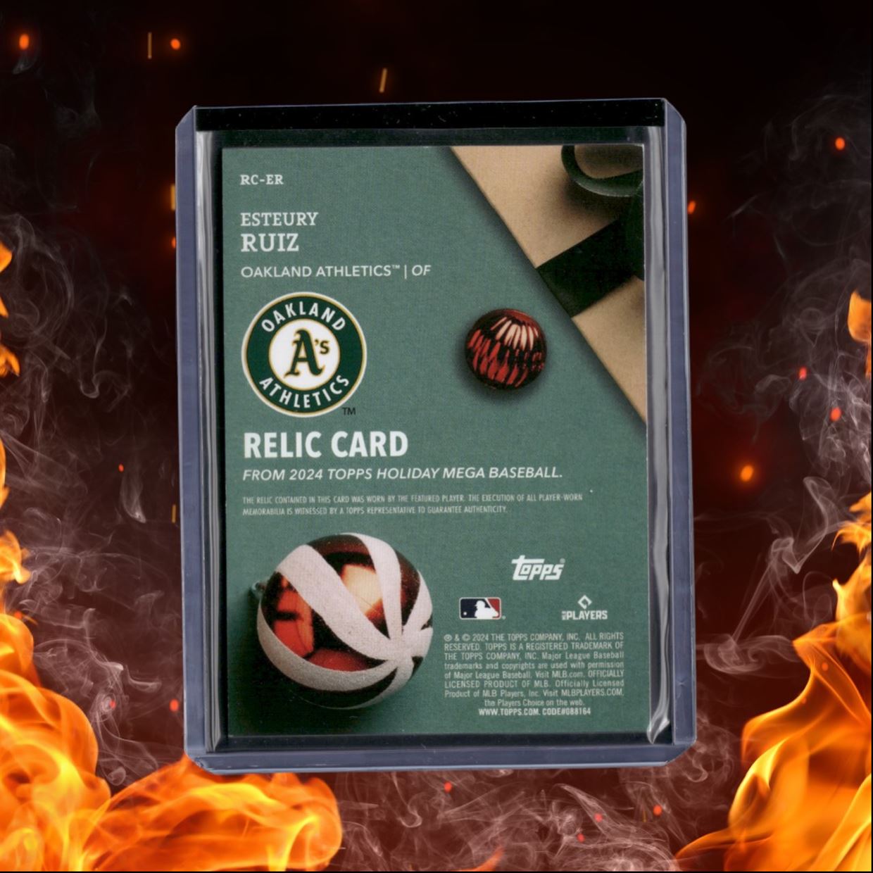 2024 Topps Holiday Esteury Ruiz Relic Game-Used #RC-ER