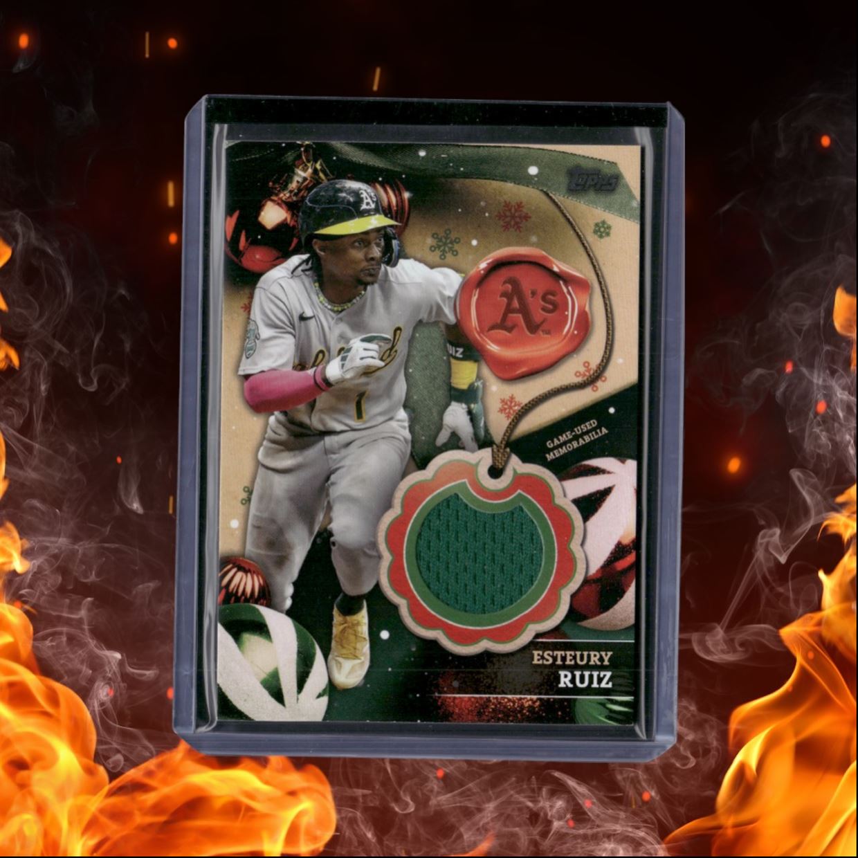 2024 Topps Holiday Esteury Ruiz Relic Game-Used #RC-ER