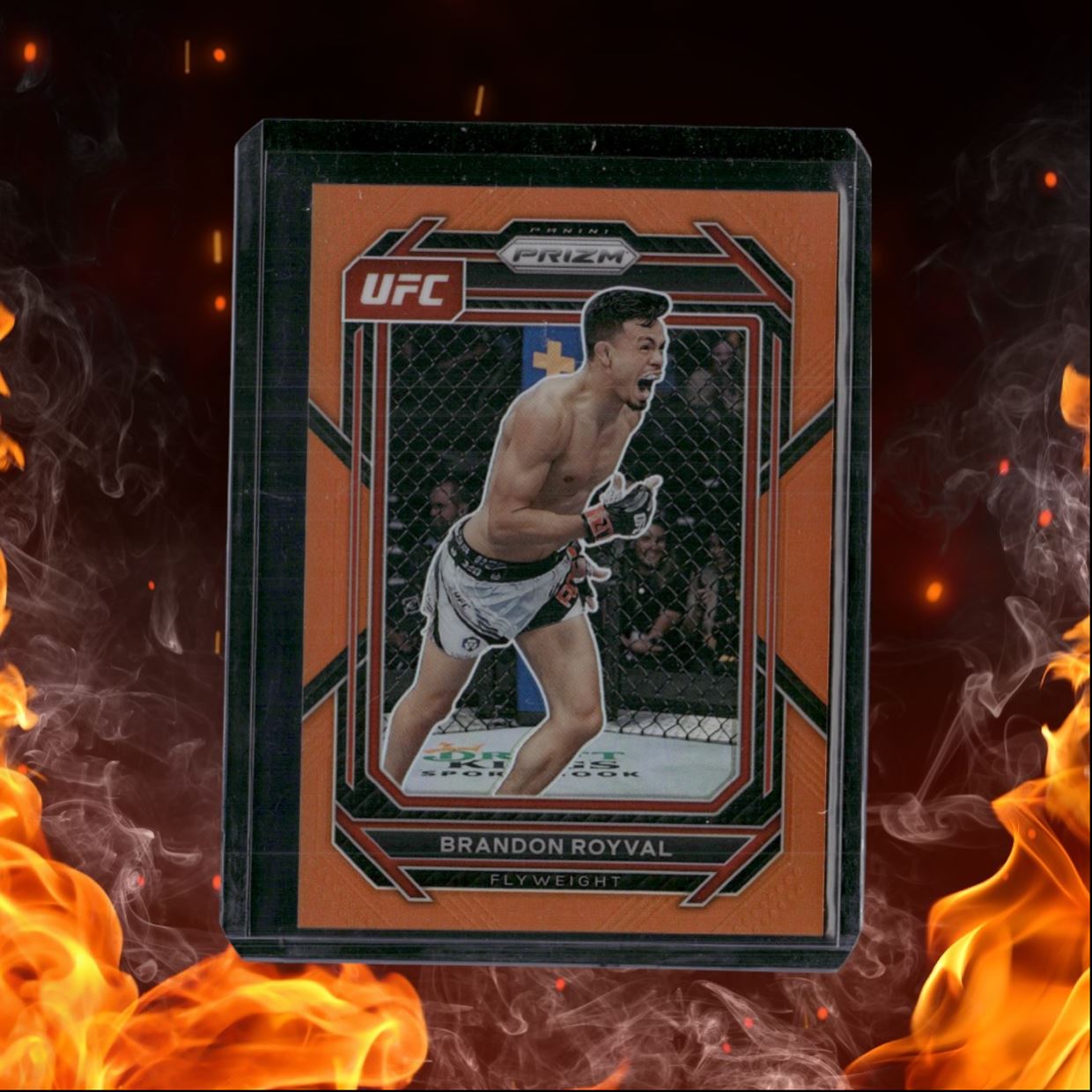 2023 Panini Prizm UFC Brandon Royval Orange Prizm 08/99 #133