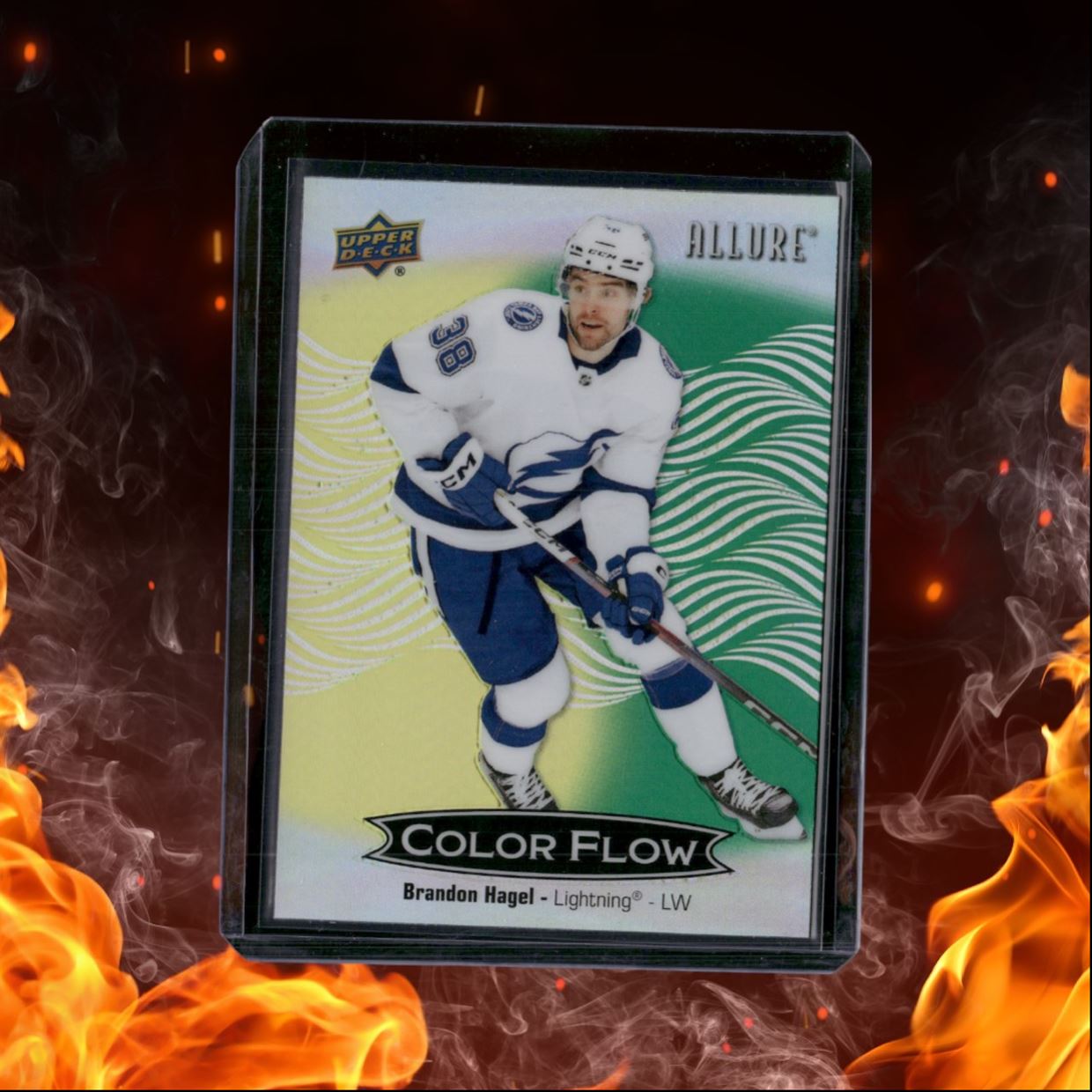 2024-25 Upper Deck Allure Brandon Hagel Color Flow Yellow Green #CFL-11