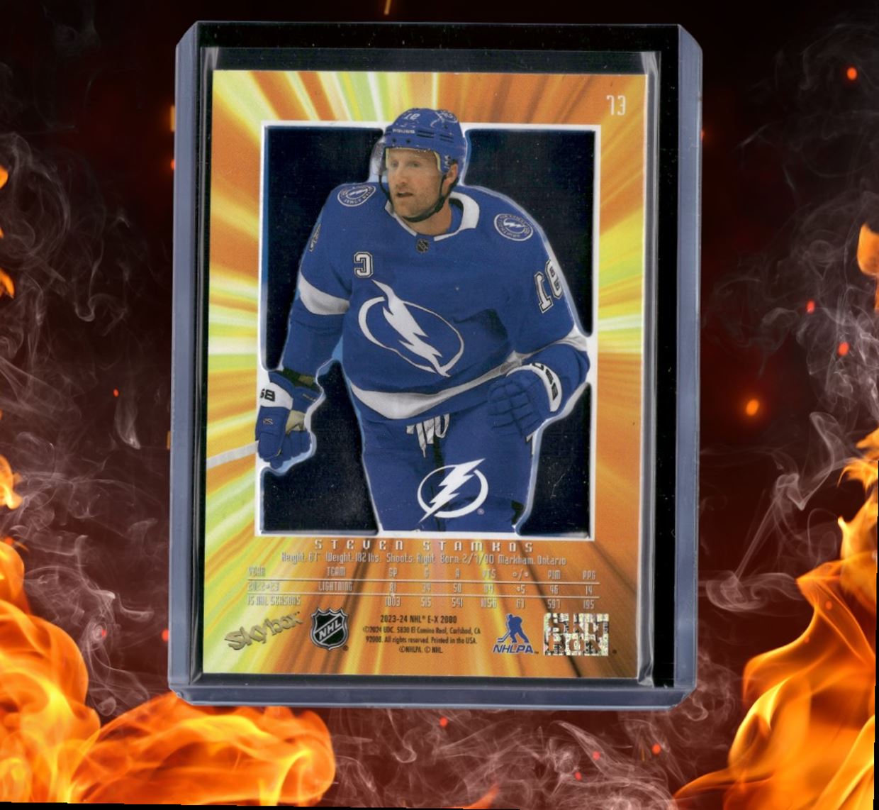 2023-24 Skybox EX 2000 Steven Stamkos All-Access Credentials SSP #73