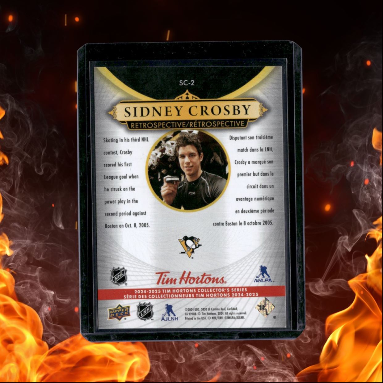 2024-25 Upper Deck Tim Hortons Sidney Crosby Retrospective #SC-2