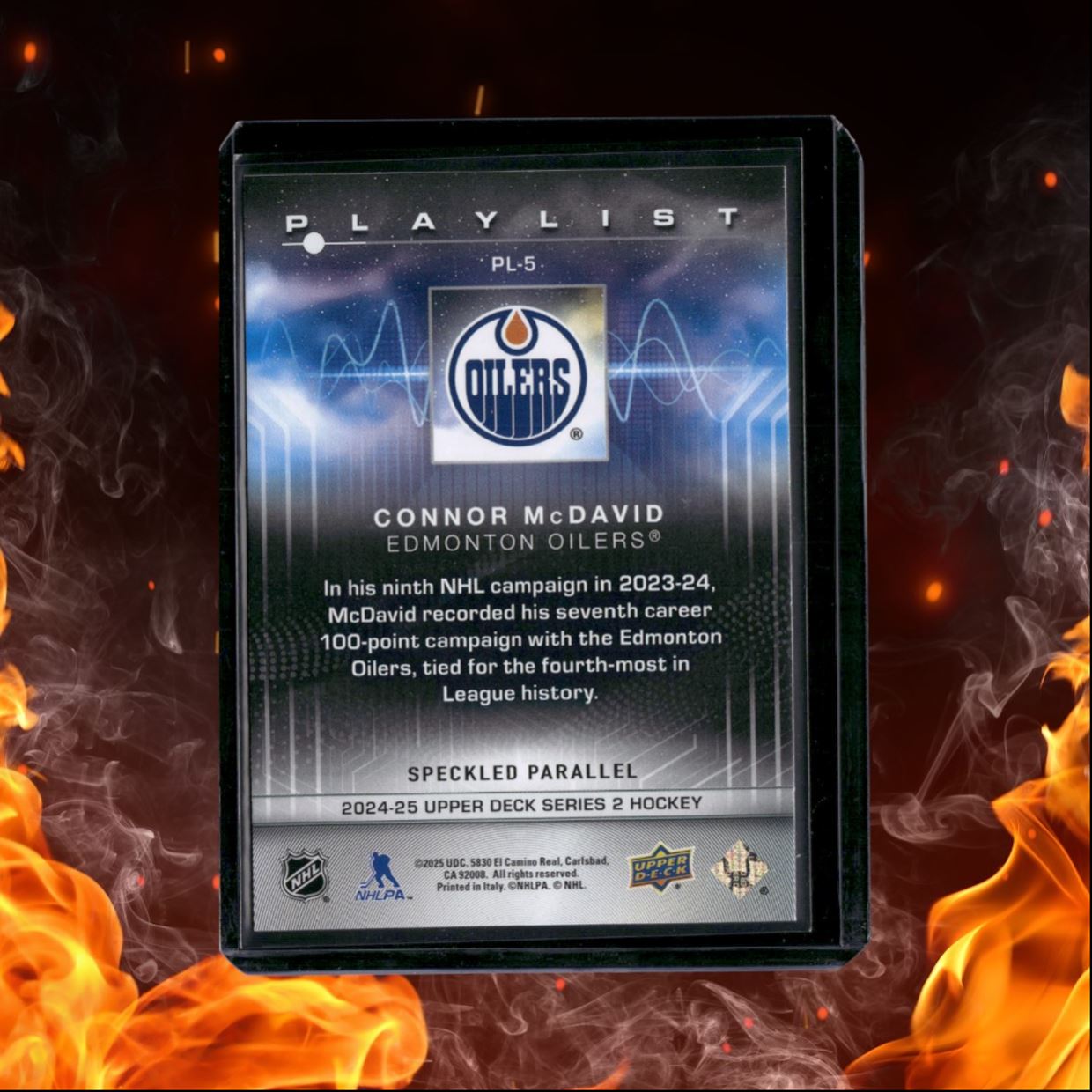2024-25 Upper Deck Connor McDavid Playlist Speckled #PL-5