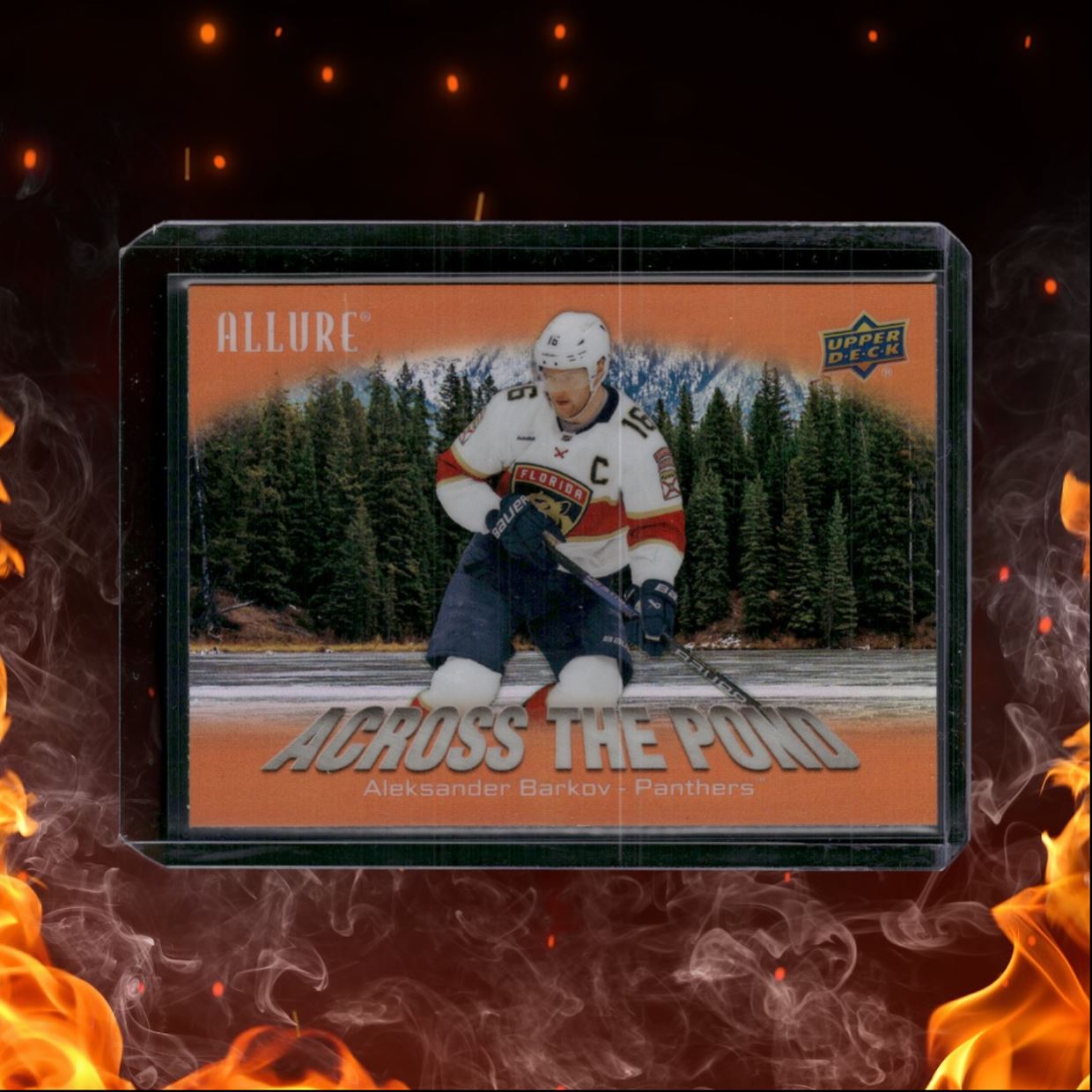 2024-25 Upper Deck Allure Aleksander Barkov Across the Pond Orange #ATP-6