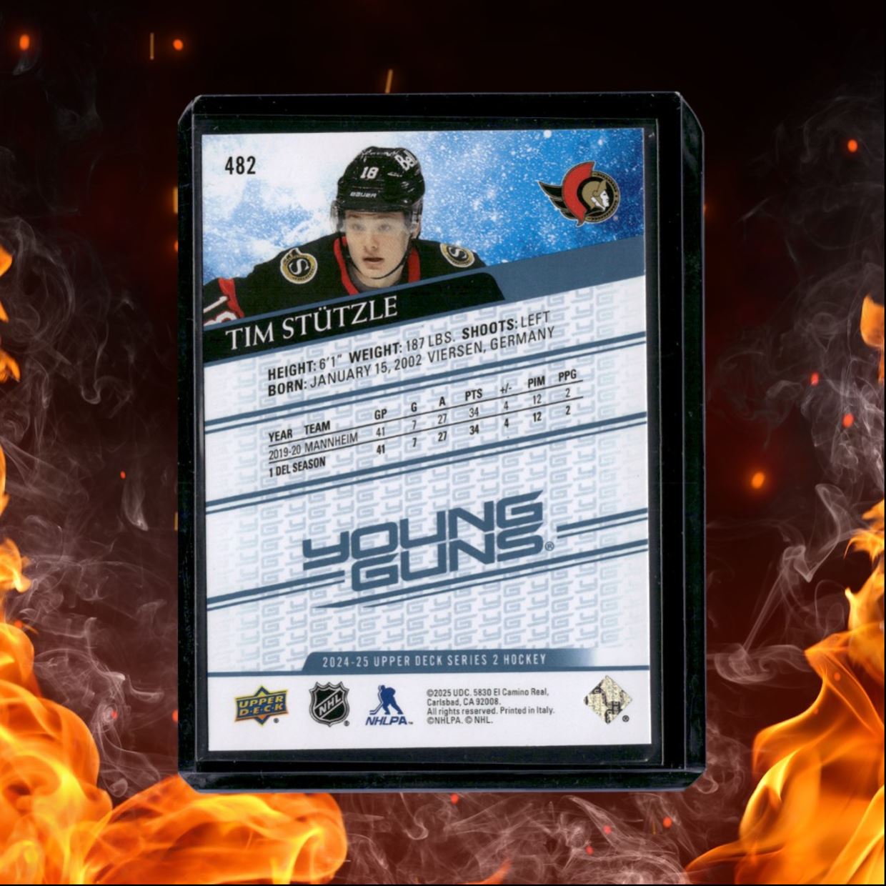 2024-25 Upper Deck Tim Stutzle Renewed Young Guns #482