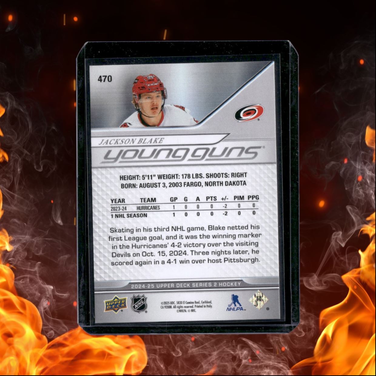2024-25 Upper Deck Jackson Blake Young Guns (C) Rookie #470