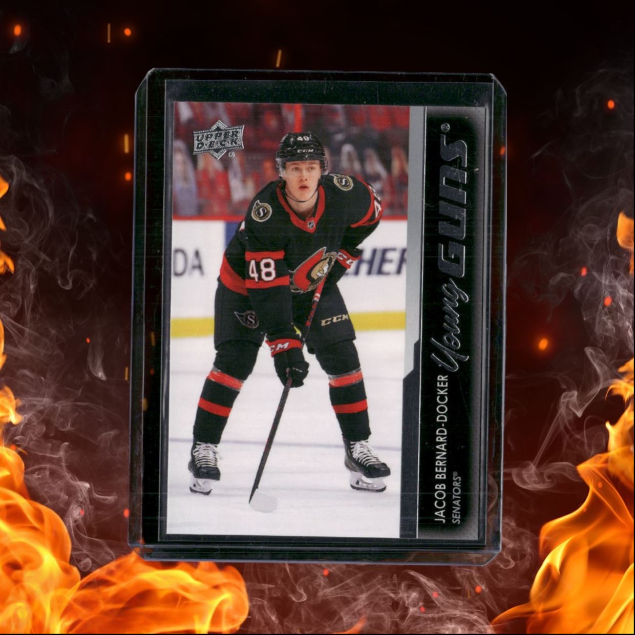 2021-22 Upper Deck Jacob Bernard-Docker Young Guns Rookie #495