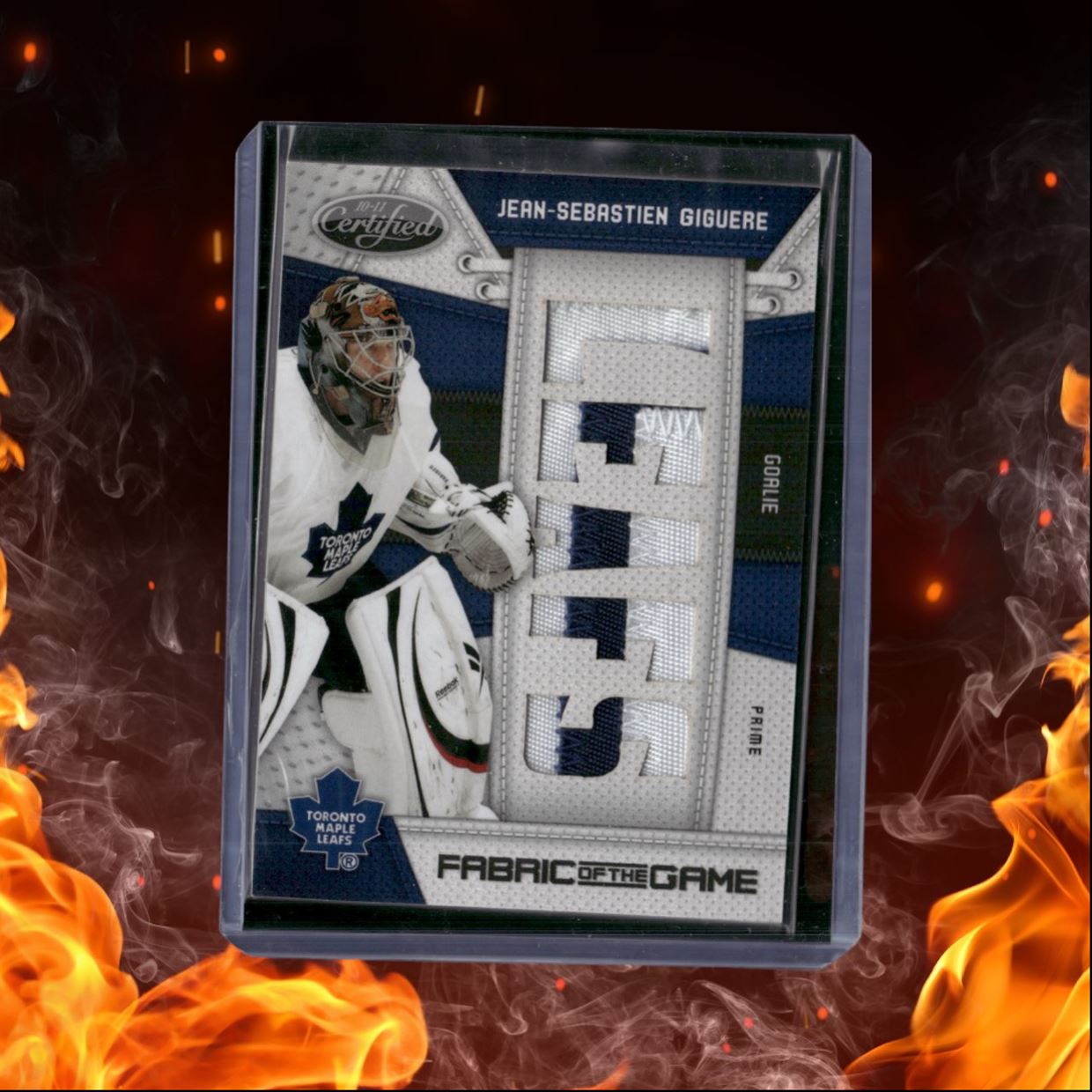 2010-11 Panini Certified Jean-Sebastien Giguere Fabric of the Game Patch 10/10