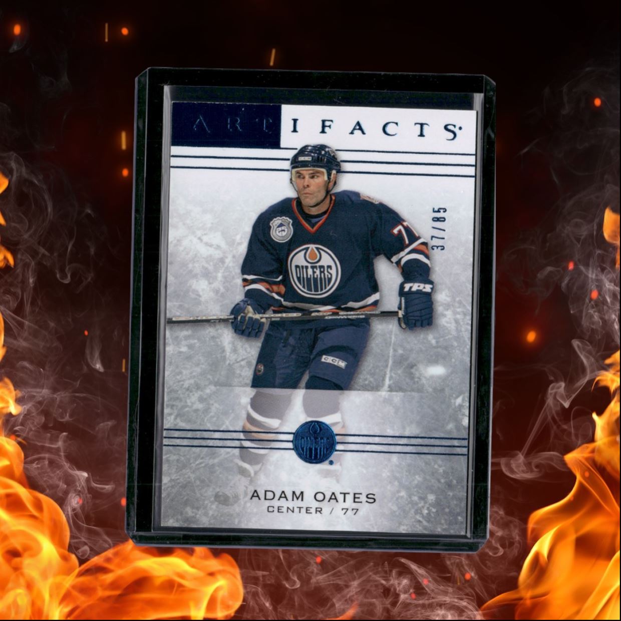 2014-15 Upper Deck Artifacts Adam Oates Sapphire Blue 37/85 #54