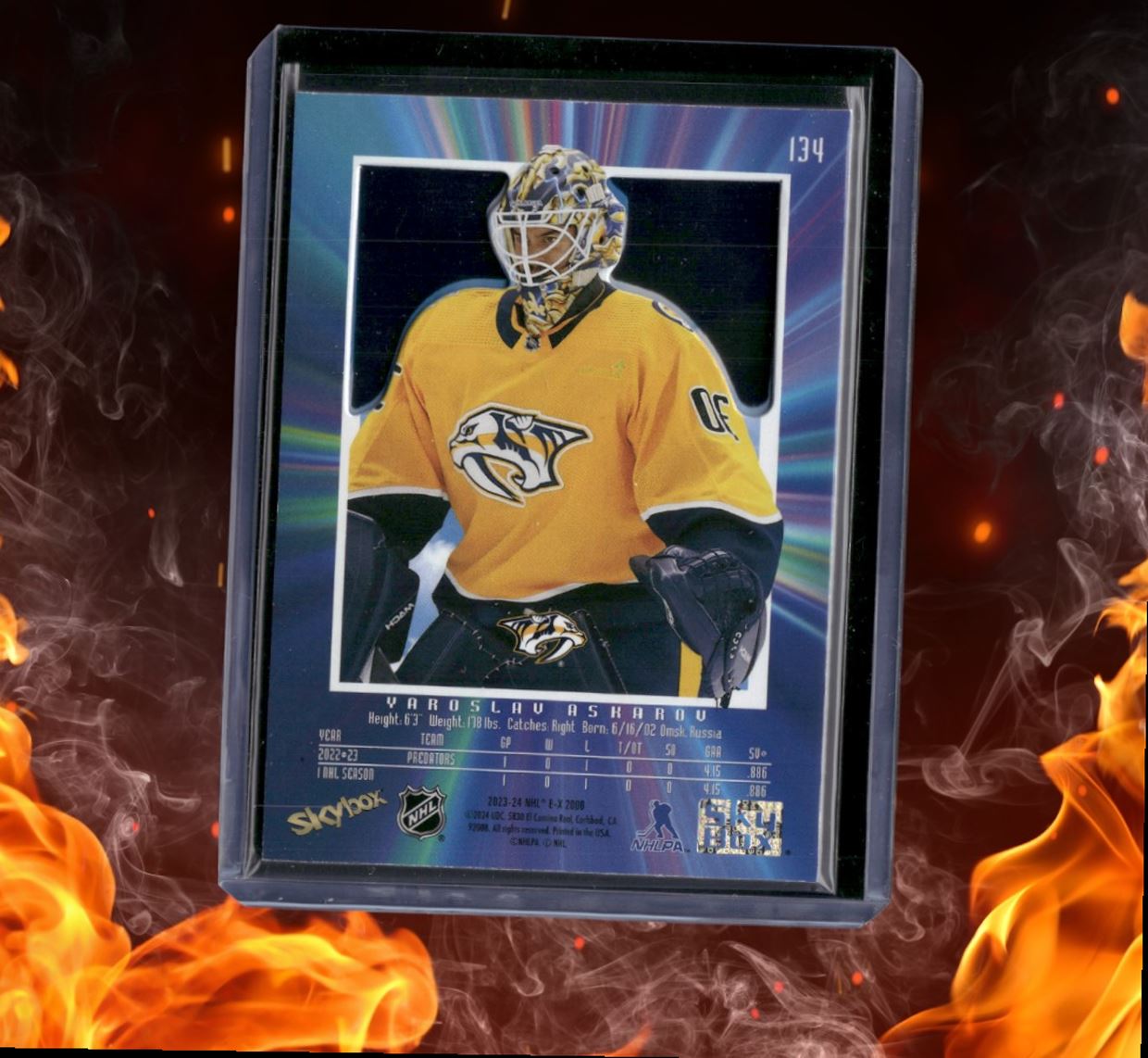 2023-24 SkyBox EX 2000 Yaroslav Askarov (A) Rookie #134