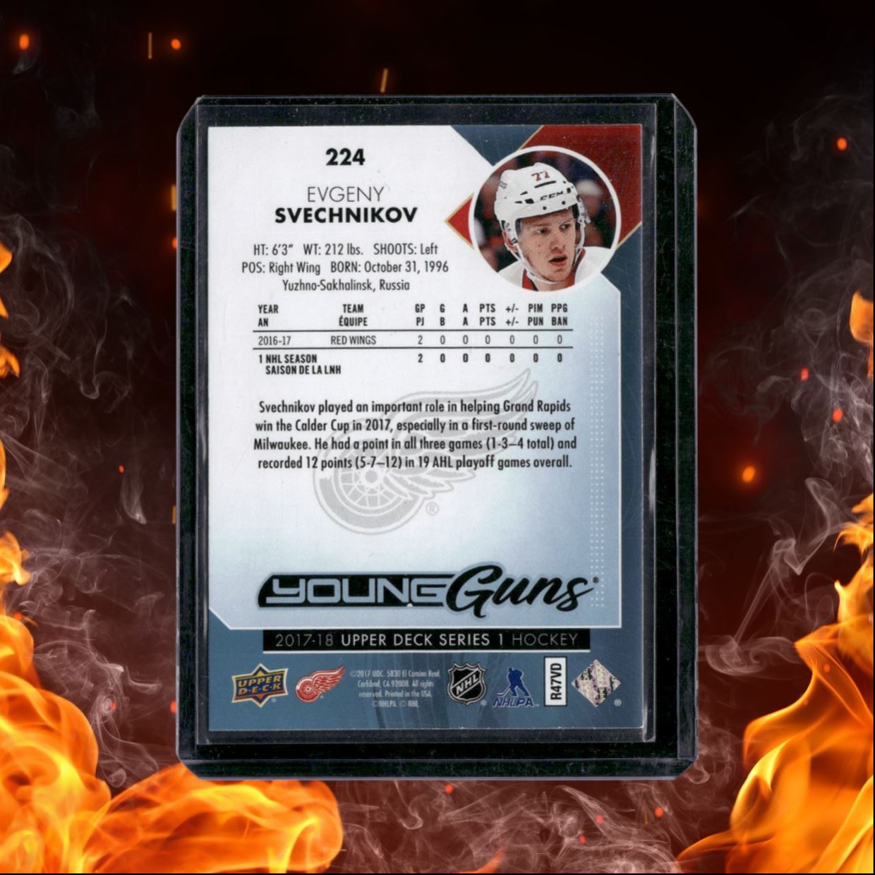2017-18 Upper Deck Evgeny Svechnikov Young Guns (B) Rookie #224
